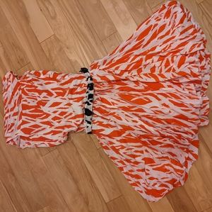 DVF Red Pattern Dress